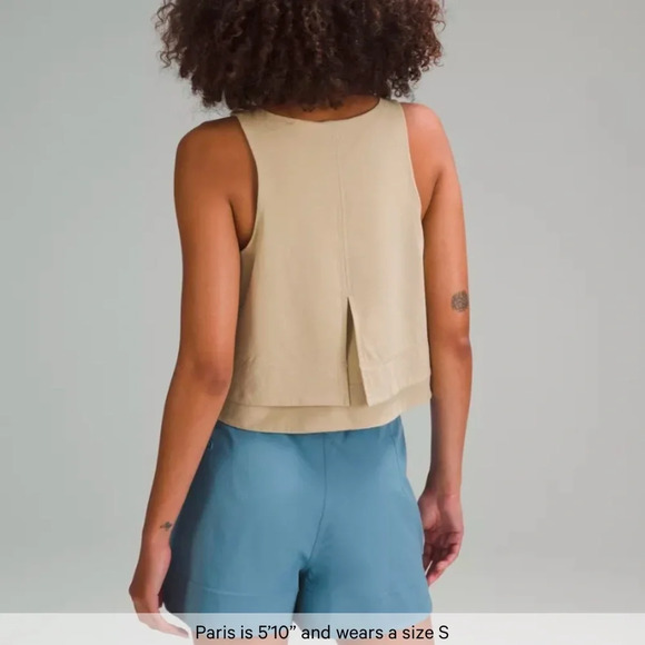 Lululemon Stretch Woven Relaxed-Fit Tank Top trench Small - Picture 3 of 7